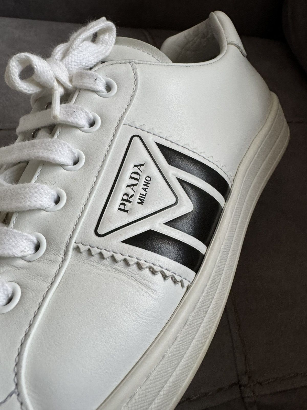 Prada Prada men sneakers SZ UK8 study insole measurements in photo Size US 9.5 / EU 42-43 - 8 Thumbnail