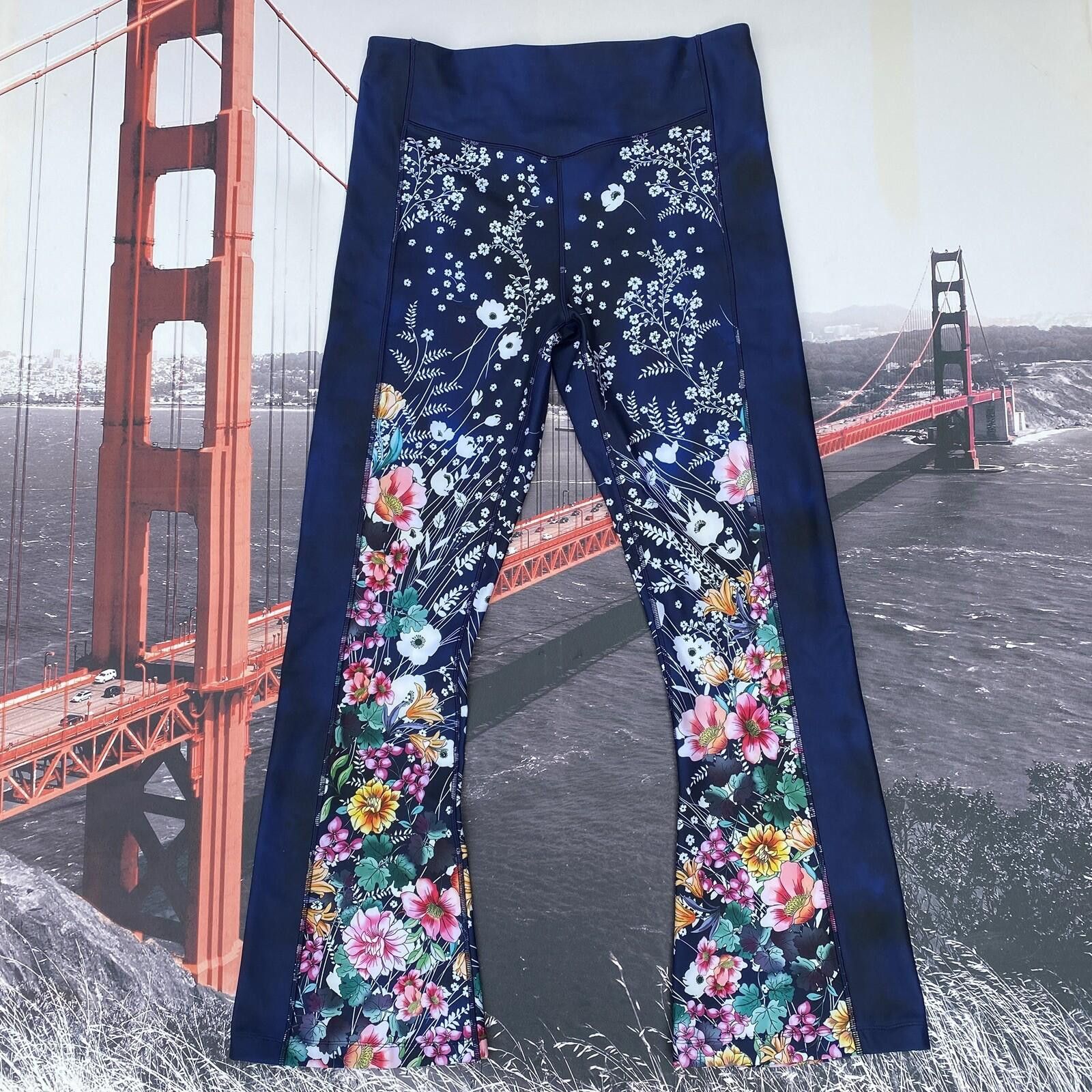 Other Johnny Was Women’s XL Leggings Baby Bell Floral Bursting Size 40" / US 18 - 2 Thumbnail