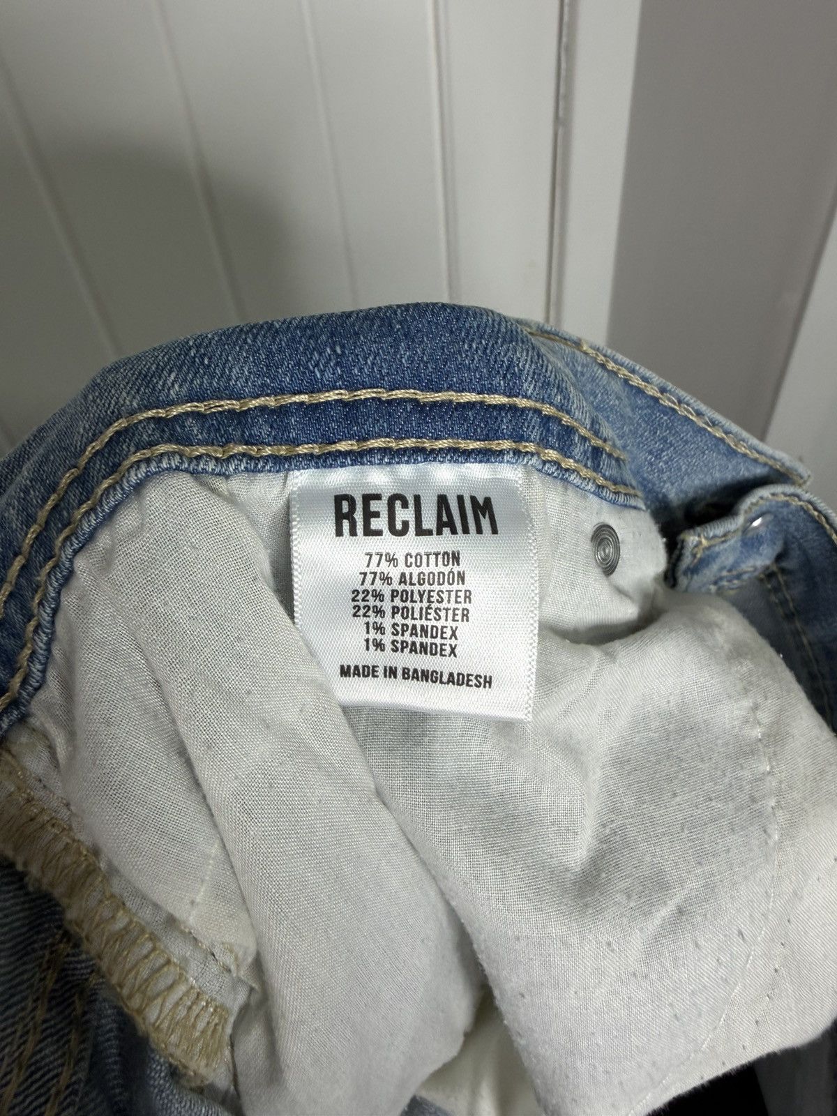 Other Reclaim Regular Bootcut Stretch Blue Jeans 34X32 Size US 34 / EU 50 - 3 Thumbnail