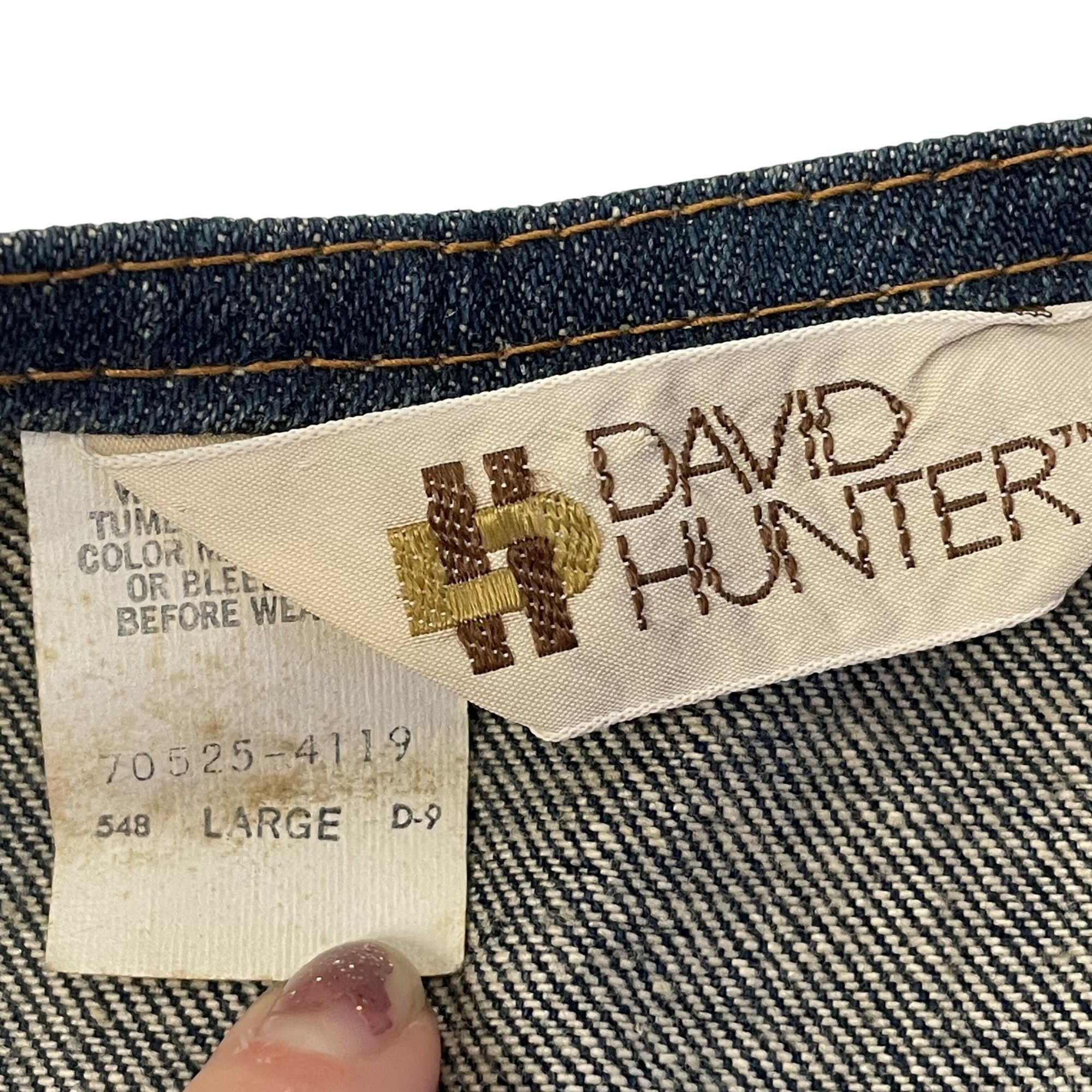Other Vtg David Hunter Blue Jean Btn Up RODEO Waistcoat Vest Size US L / EU 52-54 / 3 - 6 Thumbnail
