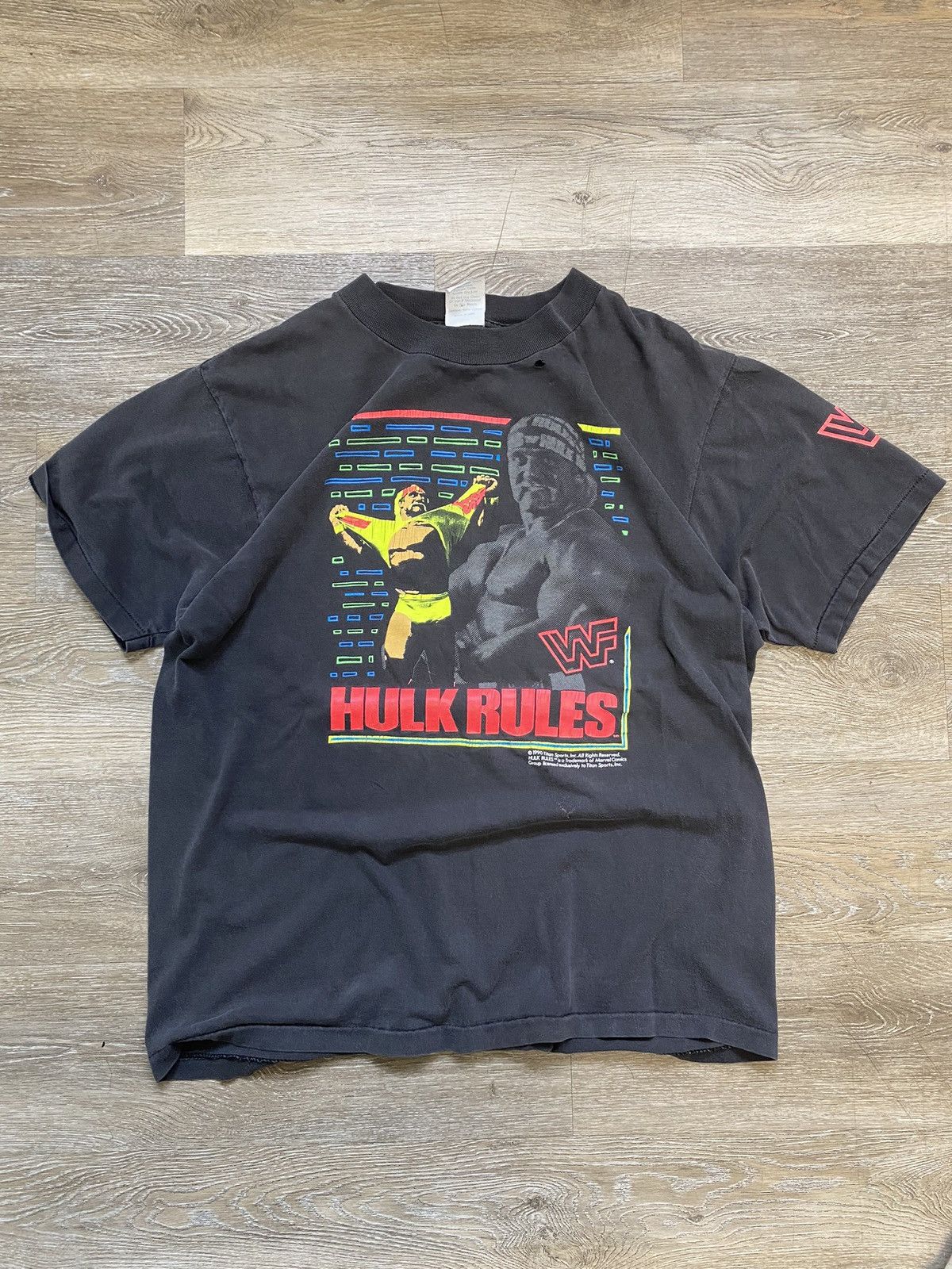 1990 offers WWF Hulk Hogan Hulk Rules Marvel T-Shirt