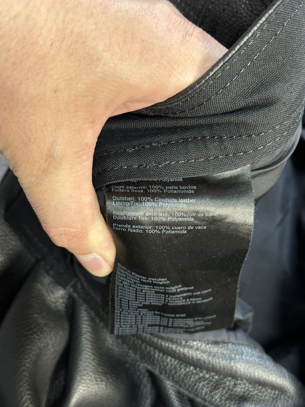 Leather Vintage IXS Leather Pants Black Motorcycle Y2K Archival Size US 33 - 10 Thumbnail