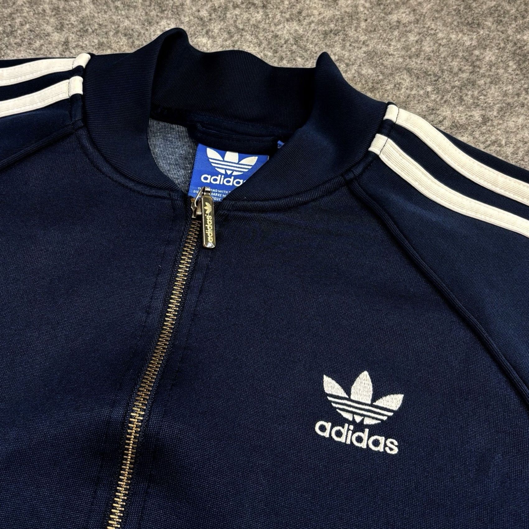 Adidas adidas Originals Superstar Track Jacket mens Medium Navy 2015 Used Zip Up Size US M / EU 48-50 / 2 - 4 Thumbnail