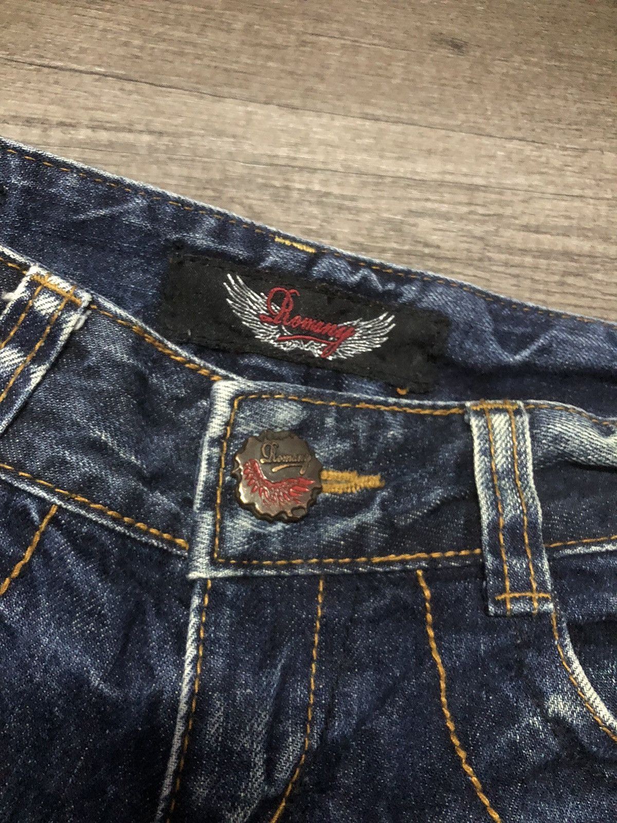 Japanese Brand Romany Denim Jeans like Hysteric Glamour design Size 28" / US 6 / IT 42 - 10 Thumbnail