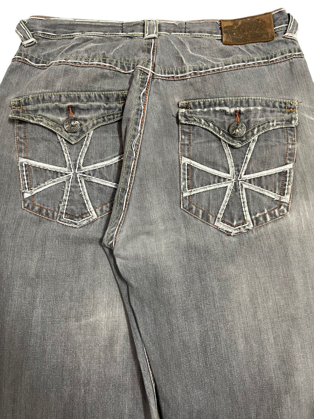 JNCO Vintage Japanese Brand Faded Wash Style Baggy Jeans Size US 32 / EU 48 - 6 Thumbnail