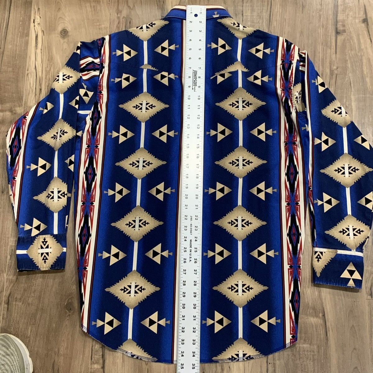 Wrangler VTG Wrangler Aztec Pearl Snap Long Sleeve Shirt Button Up L Size US L / EU 52-54 / 3 - 12 Thumbnail