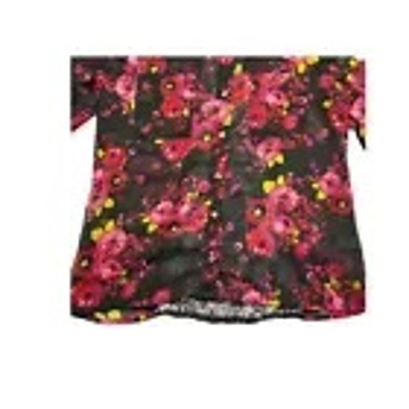 Other Charlotte Russe Women’s Black Floral Roses Sheer Shirt Small Size S / US 4 / IT 40 - 3 Thumbnail