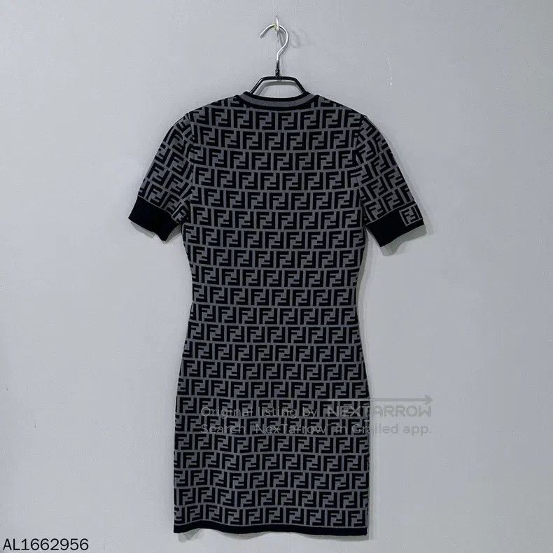 Fendi Fendi Double F Monogram Printed Dress Size XXS / US 00 / IT 34 - 3 Thumbnail