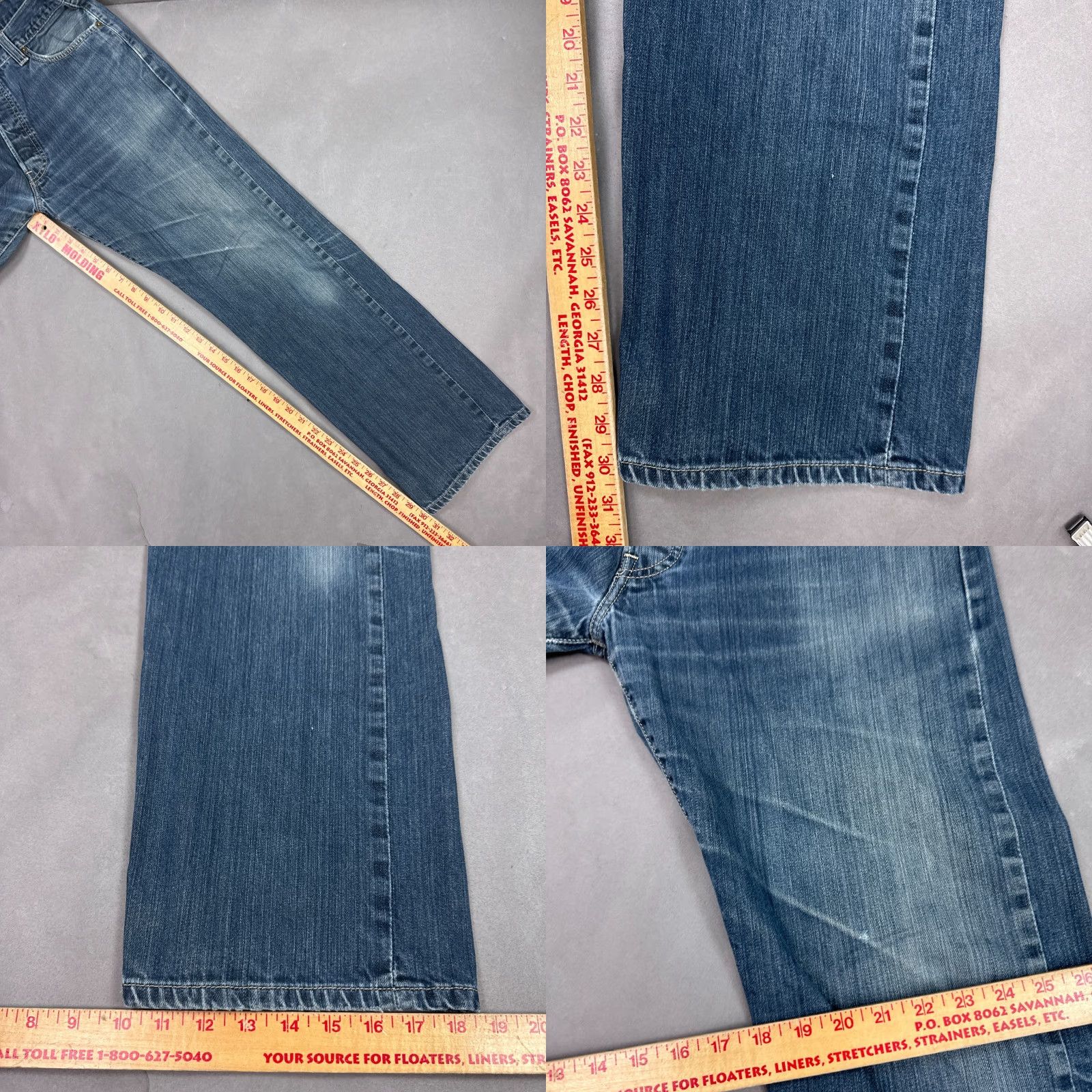 Levi's Levi's 501 Jeans Men 36x30 Blue Denim Dark Washed Out Faded Work Size US 36 / EU 52 - 10 Thumbnail