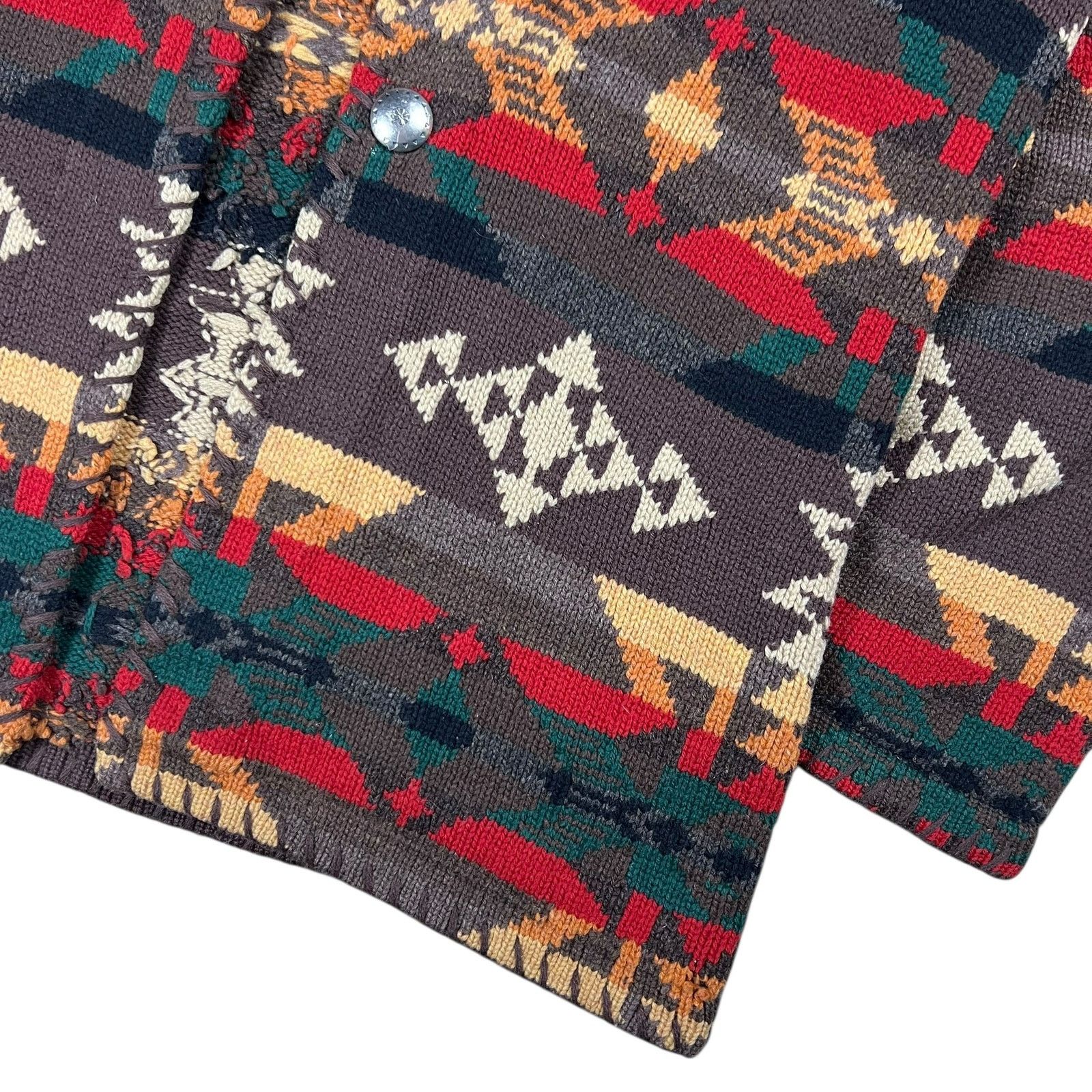 Ralph Lauren × Vintage Vintage Ralph Lauren Southwest Navajo Blanket Aztec Cardigan Size M / US 6-8 / IT 42-44 - 3 Thumbnail