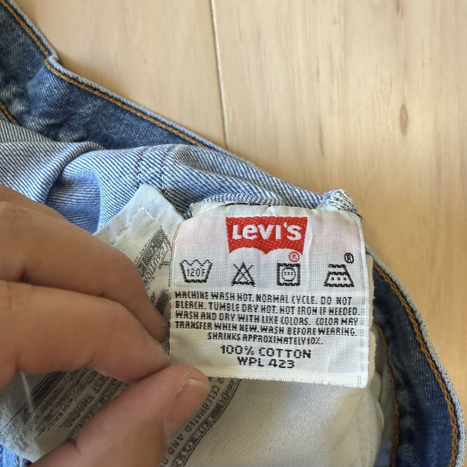 Levi's × Vintage Vintage Levis 501 Jeans 34 Blue Straight Leg Denim USA Size US 34 / EU 50 - 6 Thumbnail
