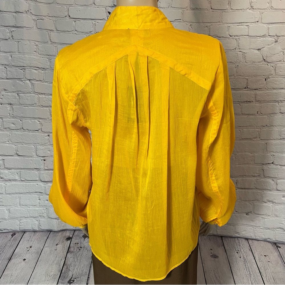 Rag & Bone NWT New $325 Rag & Bone Sachi Lace-Up Split Neck Silk Blend Size S / US 4 / IT 40 - 5 Thumbnail