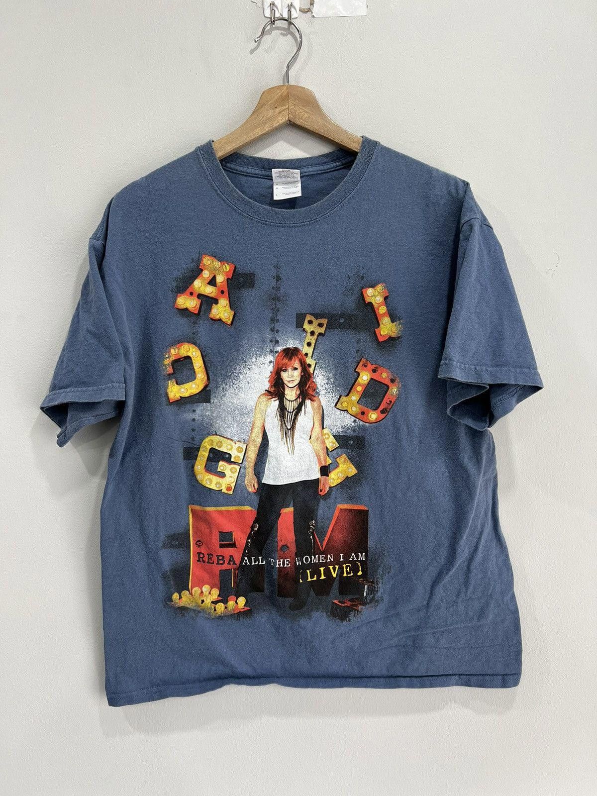 Vintage Vintage Reba Y2K The Woman I Am Tour Tee Shirt Size US L / EU 52-54 / 3 - 1 Thumbnail