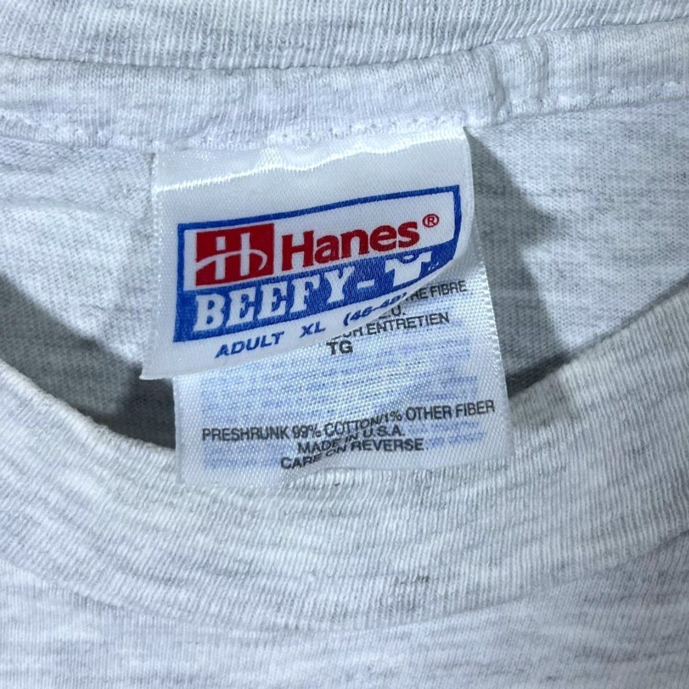 Hanes VINTAGE Hanes West Monroe Police Graphic Spellout Single Stitch T-Shirt XL Mens 90s Grey Short Sleeve Regular Cotton XS? No, XL. Size US XL / EU 56 / 4 - 3 Thumbnail