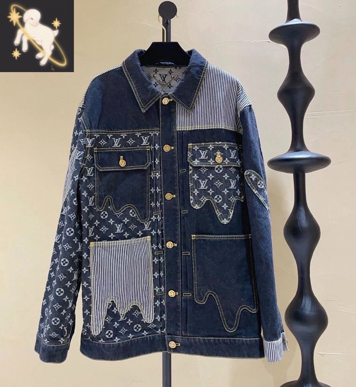 Louis Vuitton Louis Vuitton Blue Light Jacket 46 Men Size US L / EU 52-54 / 3 - 1 Thumbnail