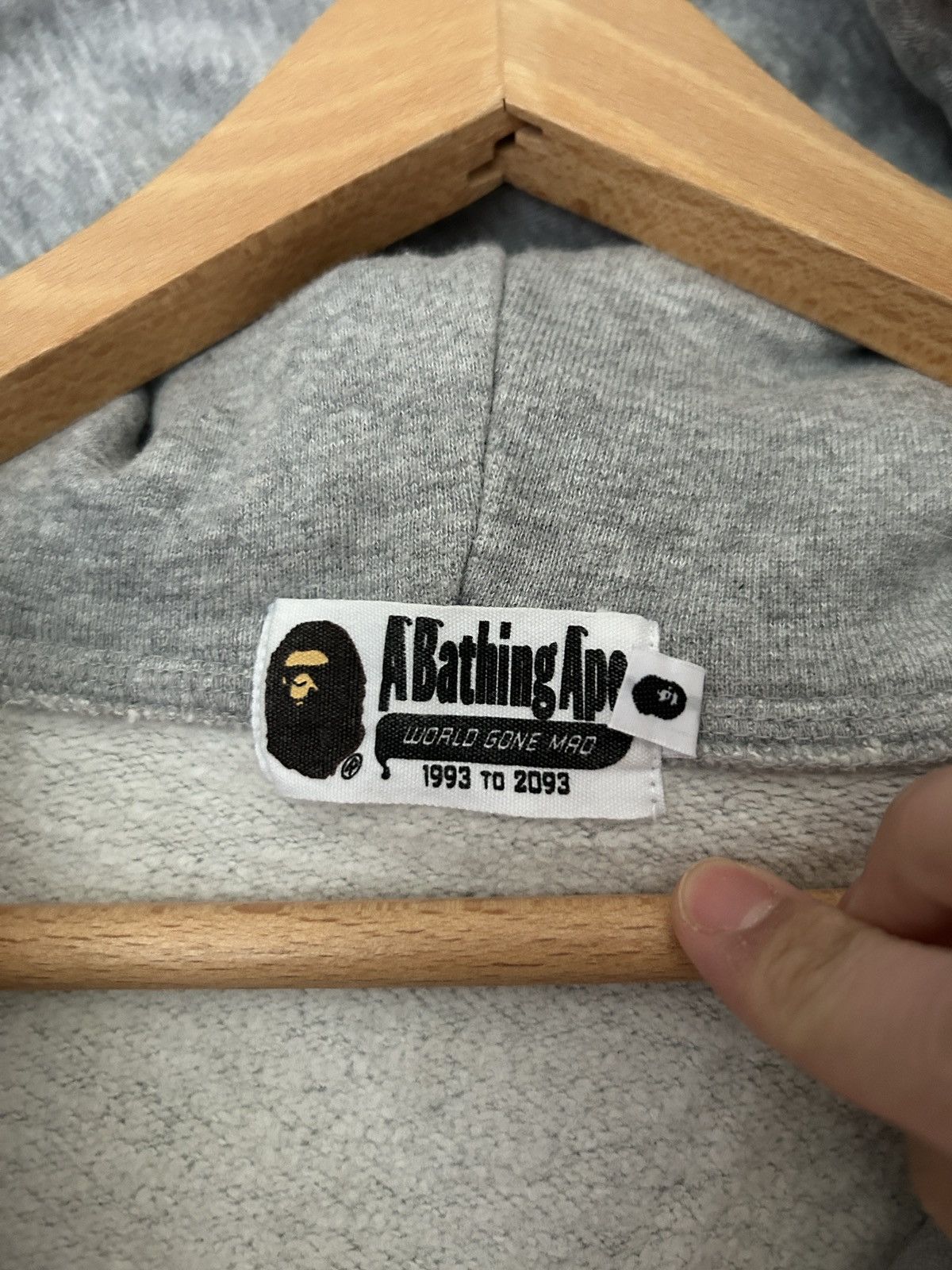 Bape A Bathing Ape BAPE grey zipper Size US L / EU 52-54 / 3 - 4 Thumbnail