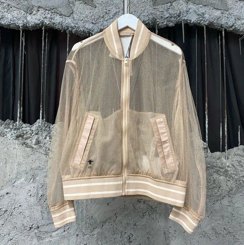 Dior Spring Autumn Sheer Pink Jacket 0089