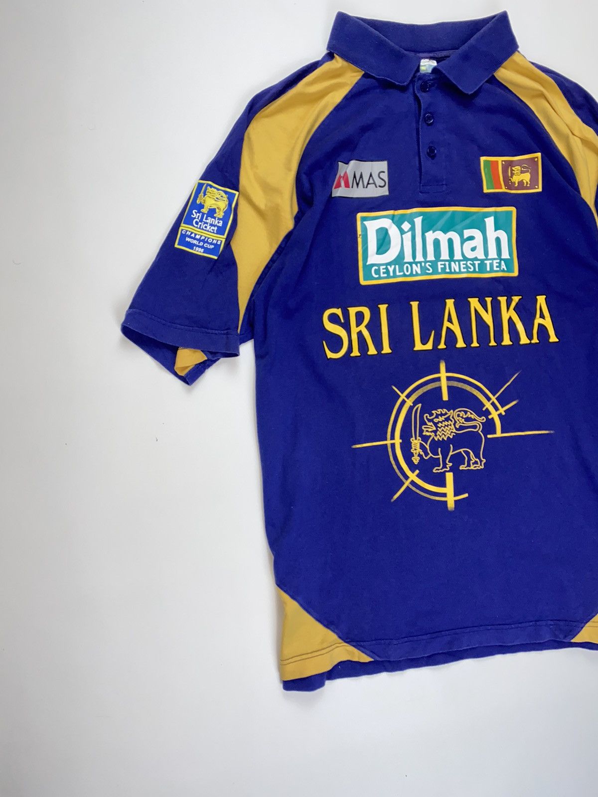 Vintage 🚨 1996 Sri Lanka Cricket vintage polo t shirt tee logo man’s Size US XL / EU 56 / 4 - 2 Thumbnail