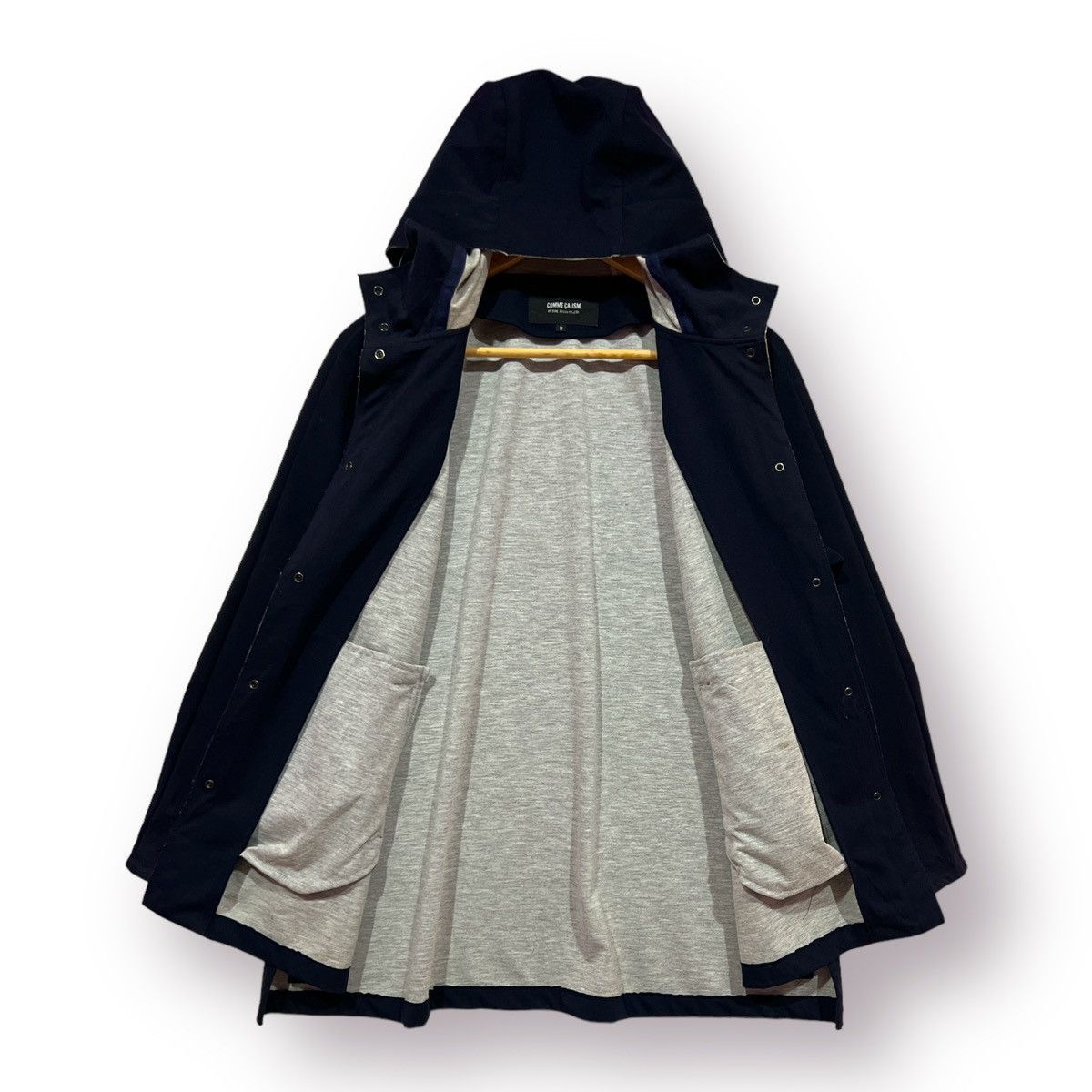 Comme Ca Ism Comme Ca ism navy blue hoodie issey miyake style lightjacket Size US M / EU 48-50 / 2 - 6 Thumbnail