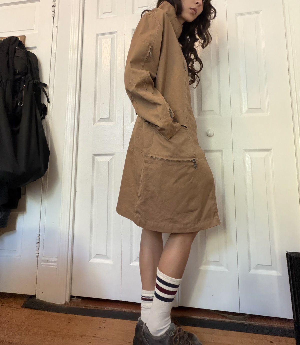 MFG 2000's 7 zipper canvas trench