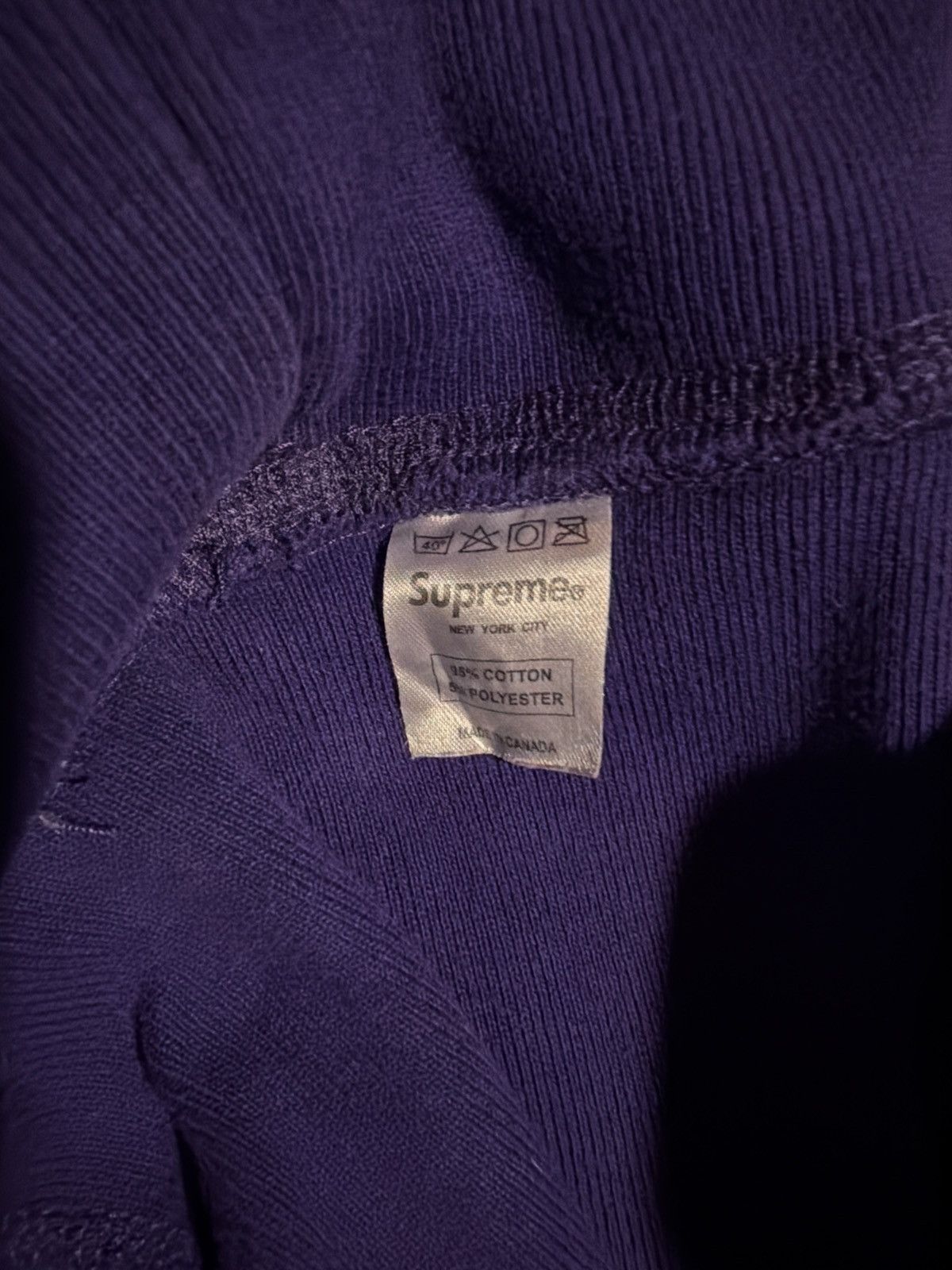 Supreme Supreme Box Logo Crewneck Purple On Purple Fall/Winter 2006 Size US M / EU 48-50 / 2 - 5 Thumbnail