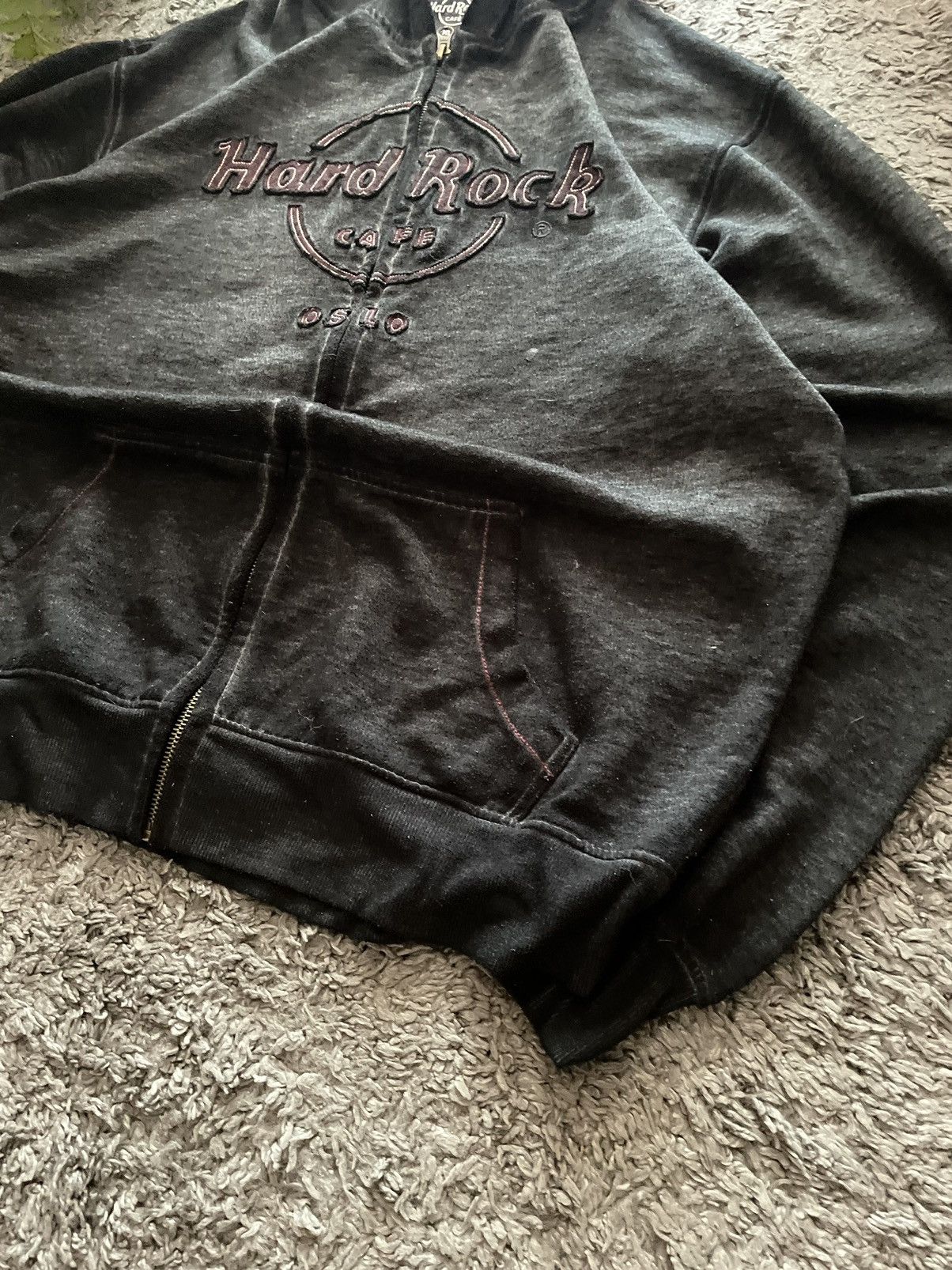 Hard Rock Cafe × Vintage 00s Hard Rock Cafe Zip-Hoodie Streetwear Vintage Big Logo Size US XL / EU 56 / 4 - 5 Thumbnail
