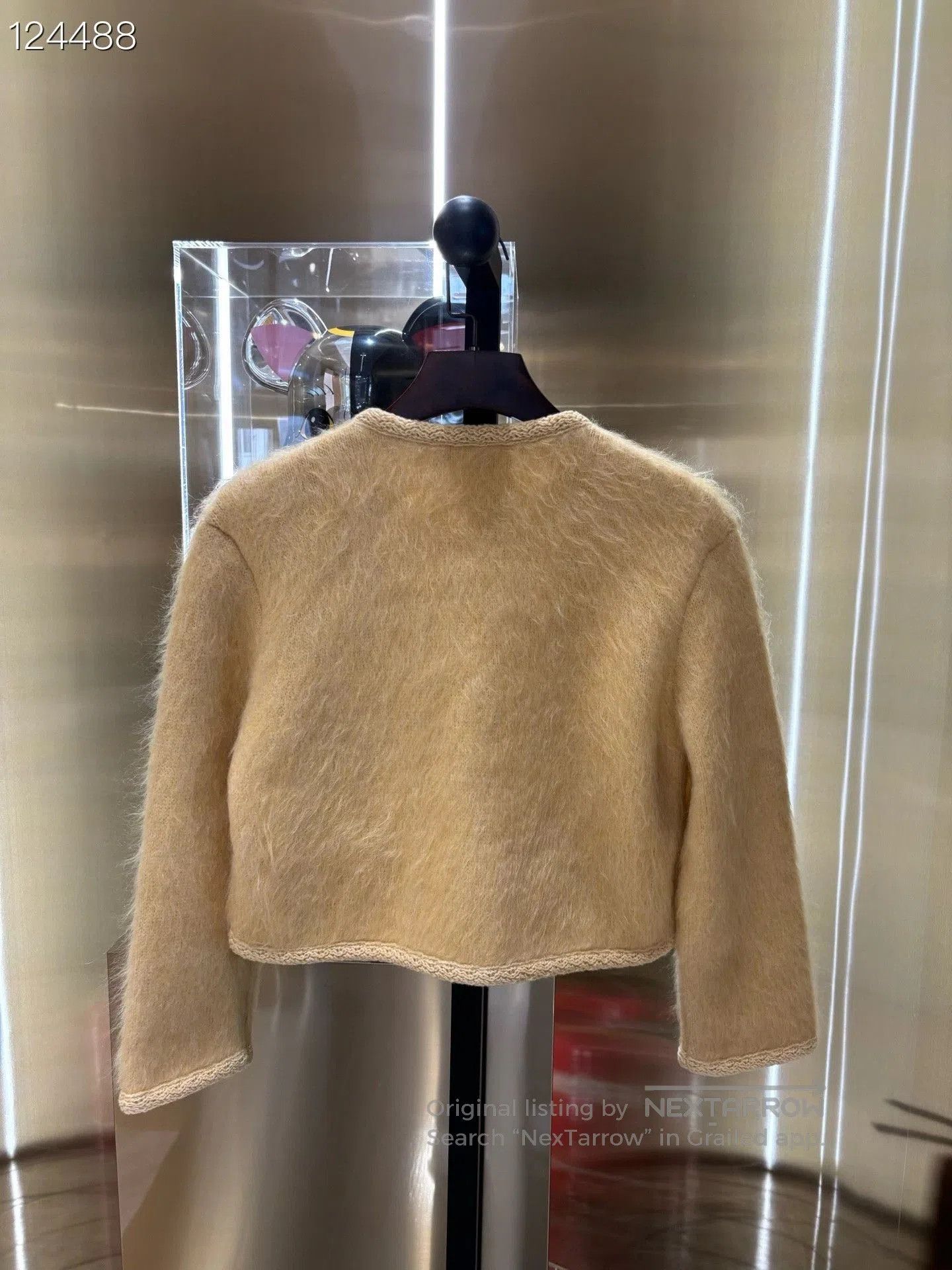 Celine Celine Yellow Mohair Short Coat. Size M / US 6-8 / IT 42-44 - 2 Thumbnail