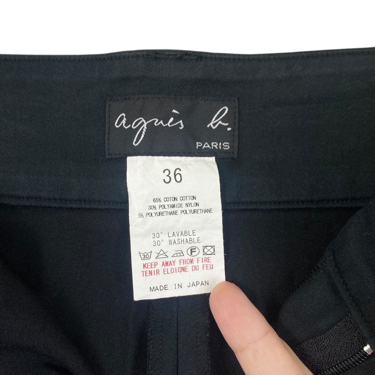 agnes b. AGNES B Paris Pants Womens black colors Size 36" / US 14 / IT 50 - 5 Thumbnail