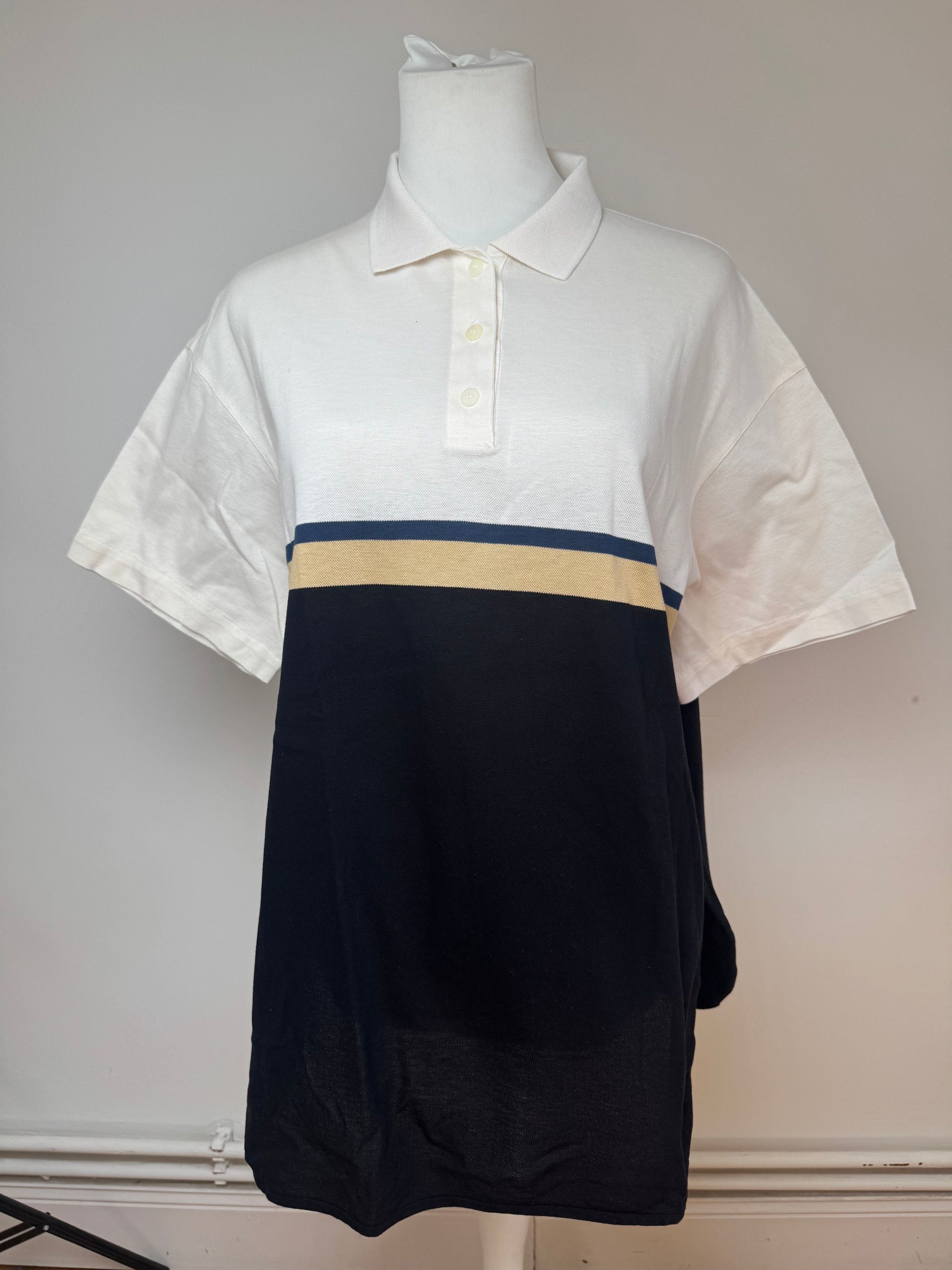 Dior Vintage Mens Polo Shirt L Black white Size L / US 10 / IT 46 - 1 Thumbnail