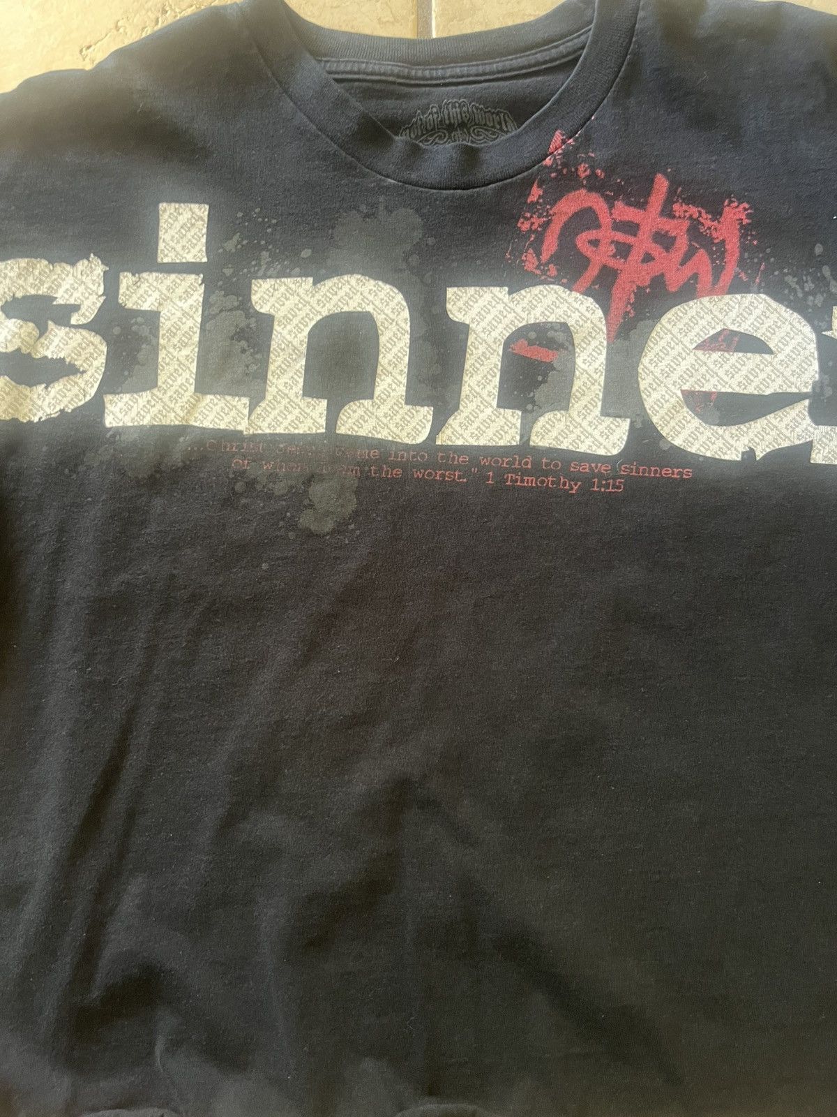 Vintage Cropped Jesus saved tee shirt Size US M / EU 48-50 / 2 - 5 Thumbnail