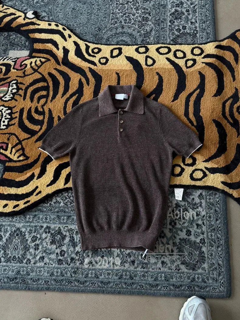 Brunello Cucinelli Ribbed Polo Shirt.