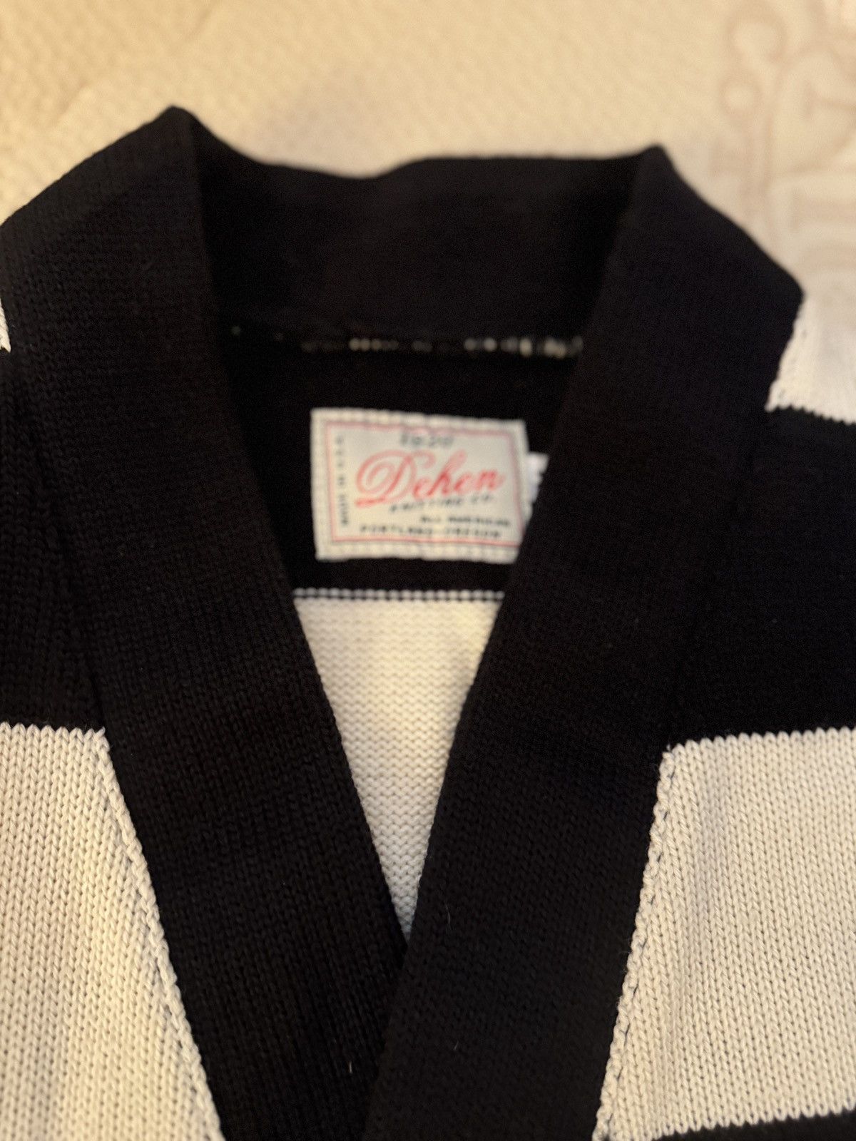 Dehen 1920 Dehen 1920 Classic Cardigan Jail Stripe Sweater Size US M / EU 48-50 / 2 - 3 Thumbnail