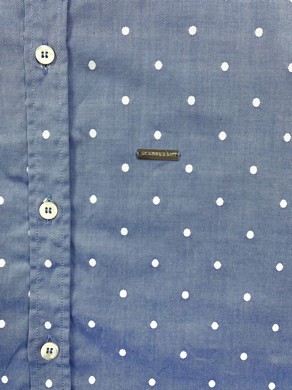 Dsquared2 Dsquared2 Polka Dot Long Sleeve Button Shirt Mens Size 46 M Size US M / EU 48-50 / 2 - 6 Thumbnail