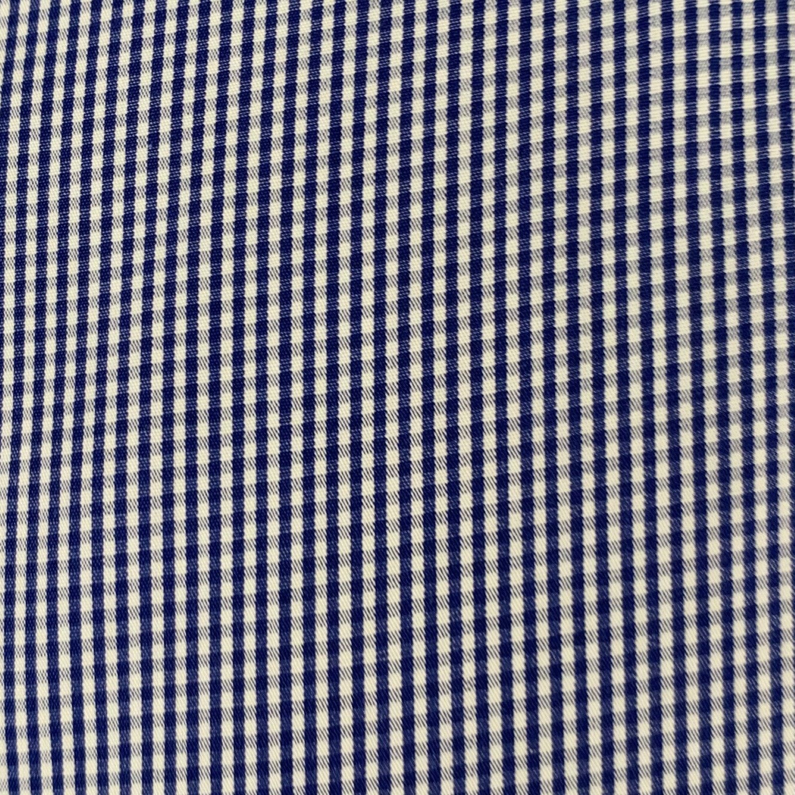 Lanvin LANVIN Size 38 Blue White Gingham Cotton Short Sleeve Shirt Size US S / EU 44-46 / 1 - 2 Thumbnail