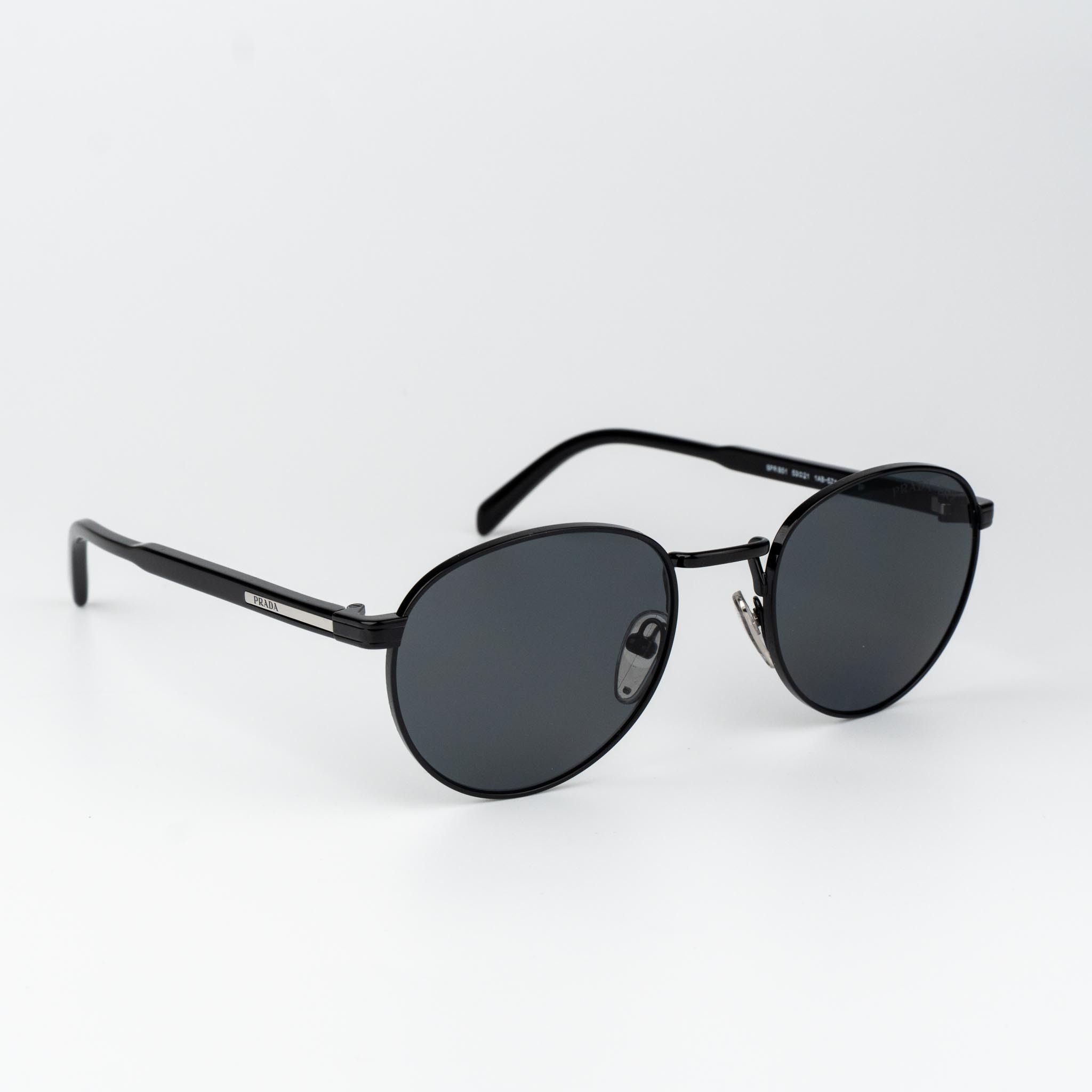 Prada Prada Men Sunglasses Round PRB51S 1AB5Z1 NEW AUTHENTIC Size ONE SIZE - 5 Thumbnail