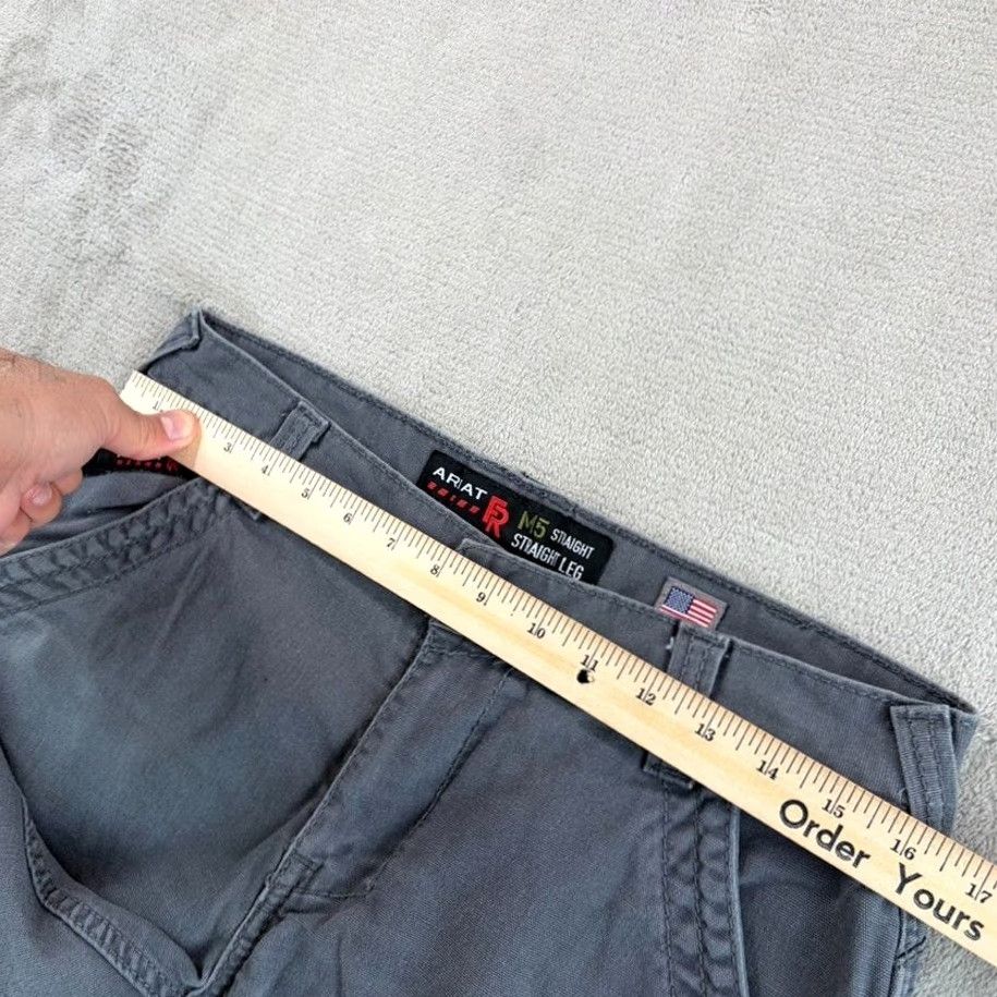 Ariat Ariat FR Flame Resistant M5 Straight Leg Cargo Pants Grey Men 30x30 Size US 30 / EU 46 - 7 Thumbnail