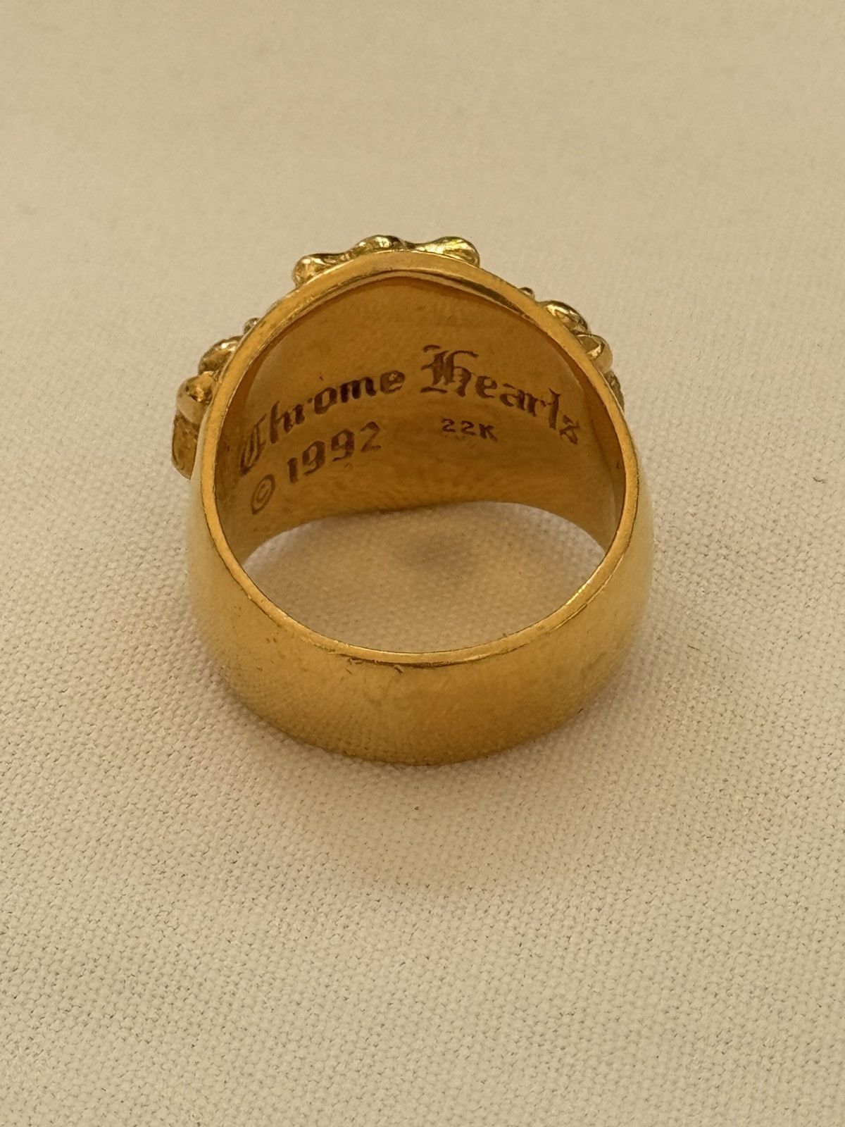 Chrome Hearts 22K GOLD DIAMOND RING Size ONE SIZE - 6 Thumbnail