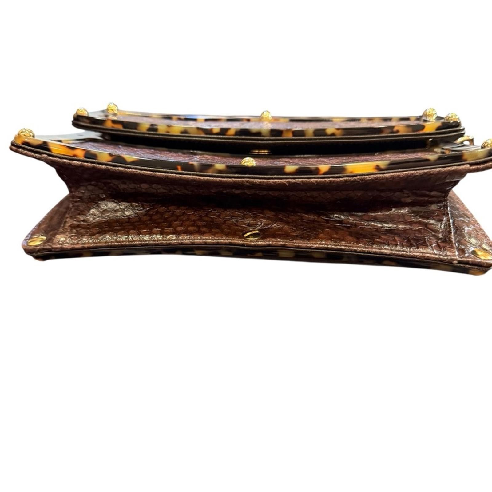 Jimmy Choo Jimmy Choo “Candy” Snake and Faux Tortoise Shoulder Bag Size ONE SIZE - 7 Thumbnail