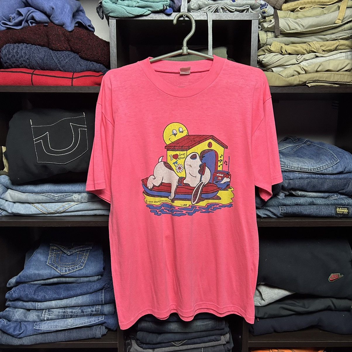 Cartoon Network Vintage Peanuts 1989 Warner Cartoon big logo tee size M Size US M / EU 48-50 / 2 - 1 Thumbnail