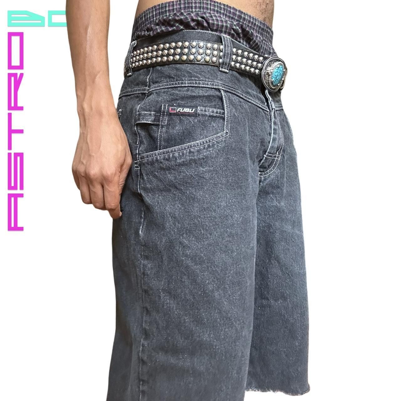 Fubu VINTAGE FUBU GREY BAGGY Y2K SKATER SHORTS _ 36" Size US 36 / EU 52 - 2 Thumbnail