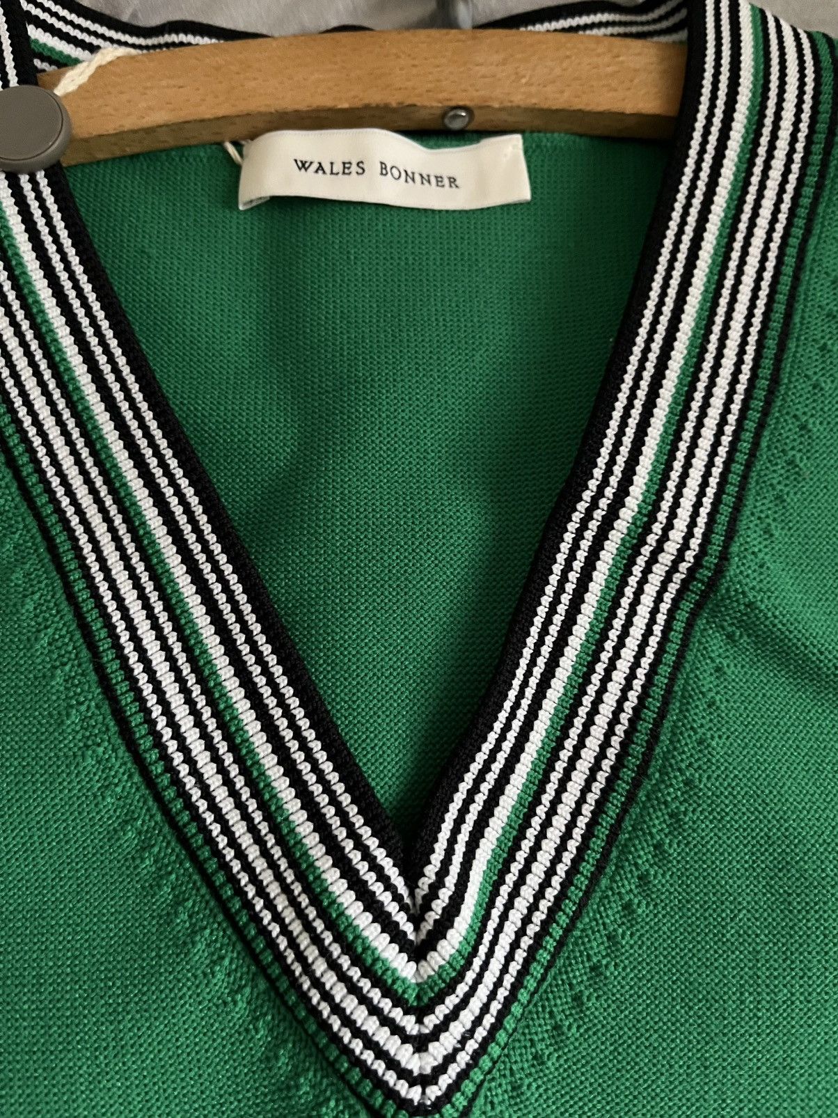 Wales Bonner Wales bonner striped shade sweater knit vest v neck size M Size US M / EU 48-50 / 2 - 3 Thumbnail