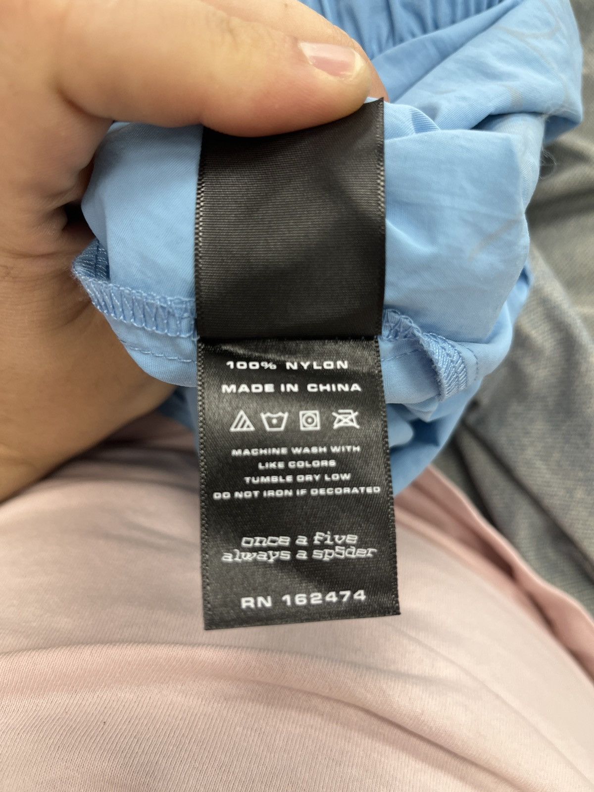 Sp5der Sp5der OG Web Double Layer Short "Light Blue" Size US 30 / EU 46 - 3 Thumbnail