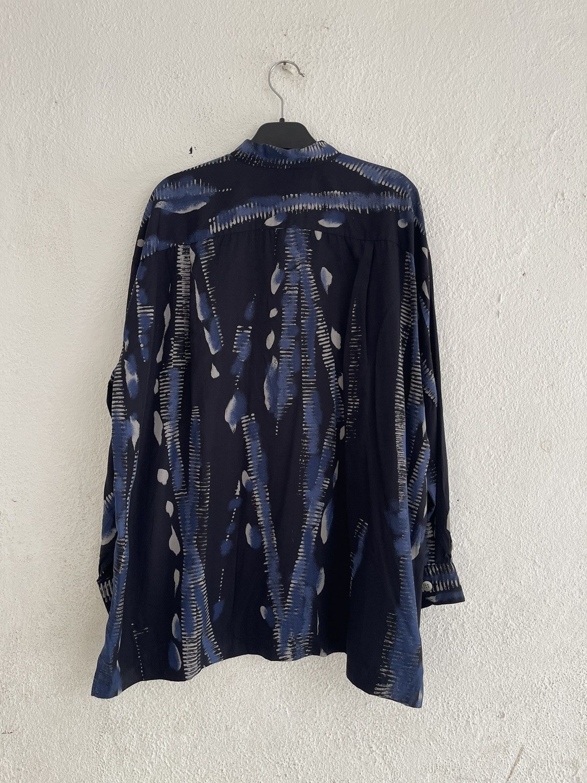 Issey Miyake Issey Miyake Rayon Printed Mandarin Collar Button Shirt Size US M / EU 48-50 / 2 - 2 Thumbnail