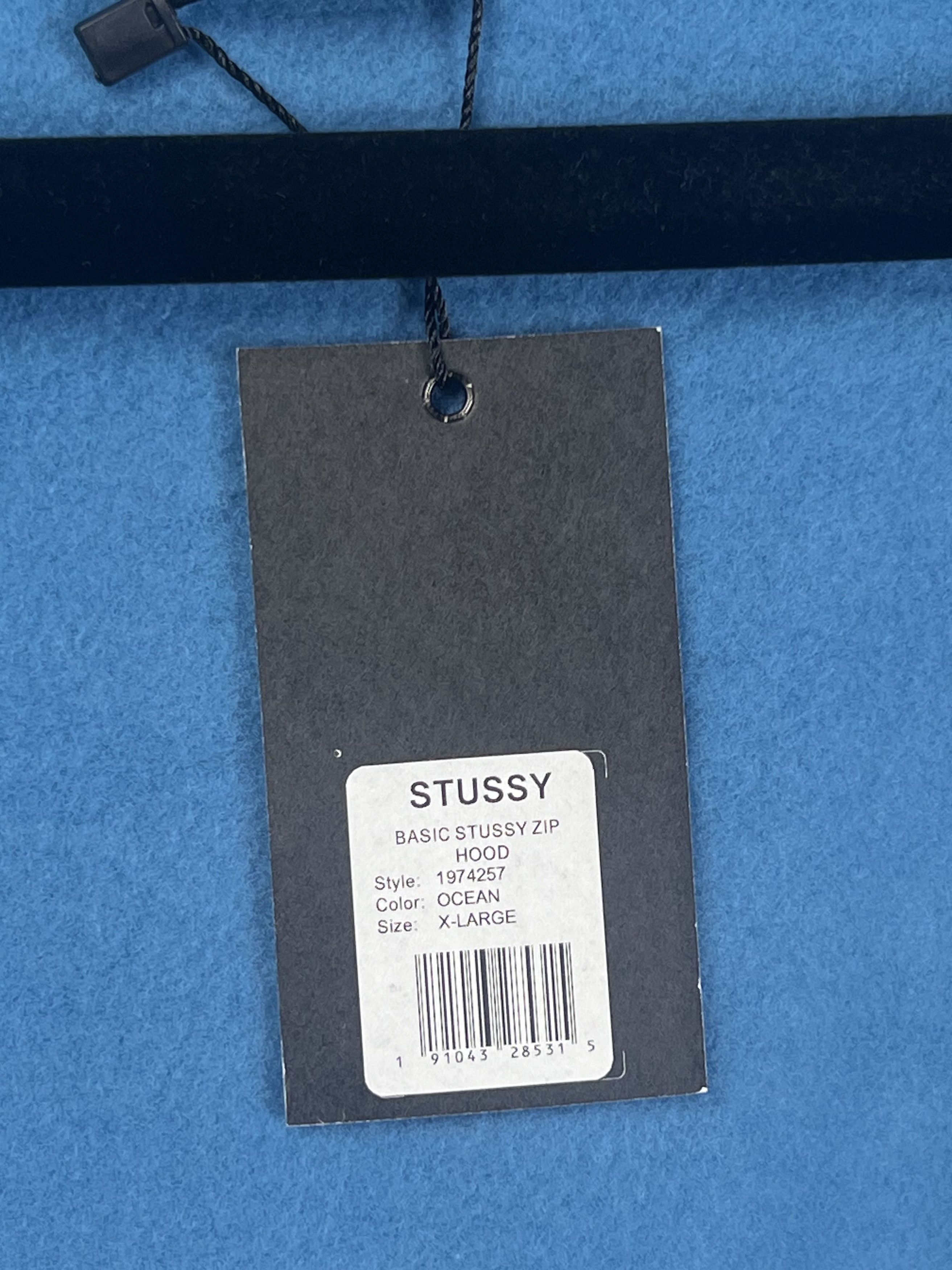 Stussy Brand New STUSSY BASIC ZIP HOODY Ocean XL Size US XL / EU 56 / 4 - 10 Thumbnail
