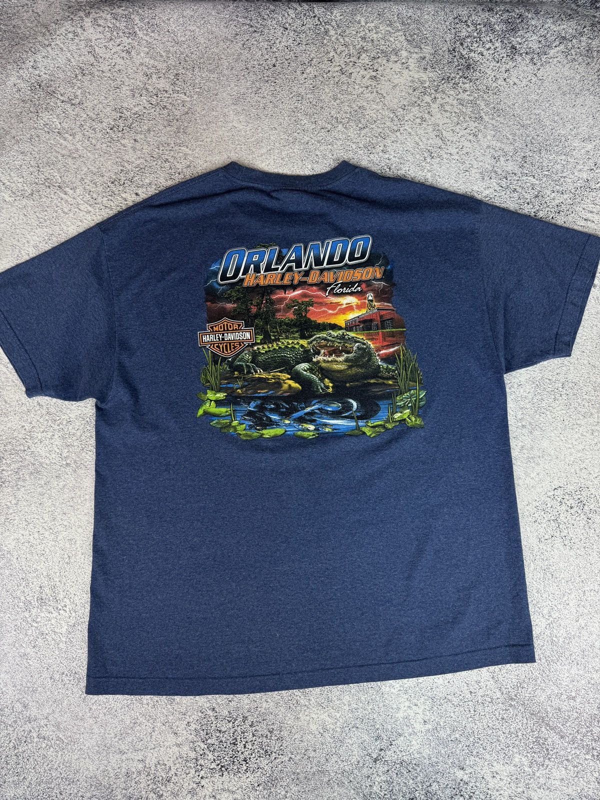 Harley Davidson Harley Davidson Orlando Alligator Graphic Biker T Shirt Size US XXL / EU 58 / 5 - 13 Thumbnail