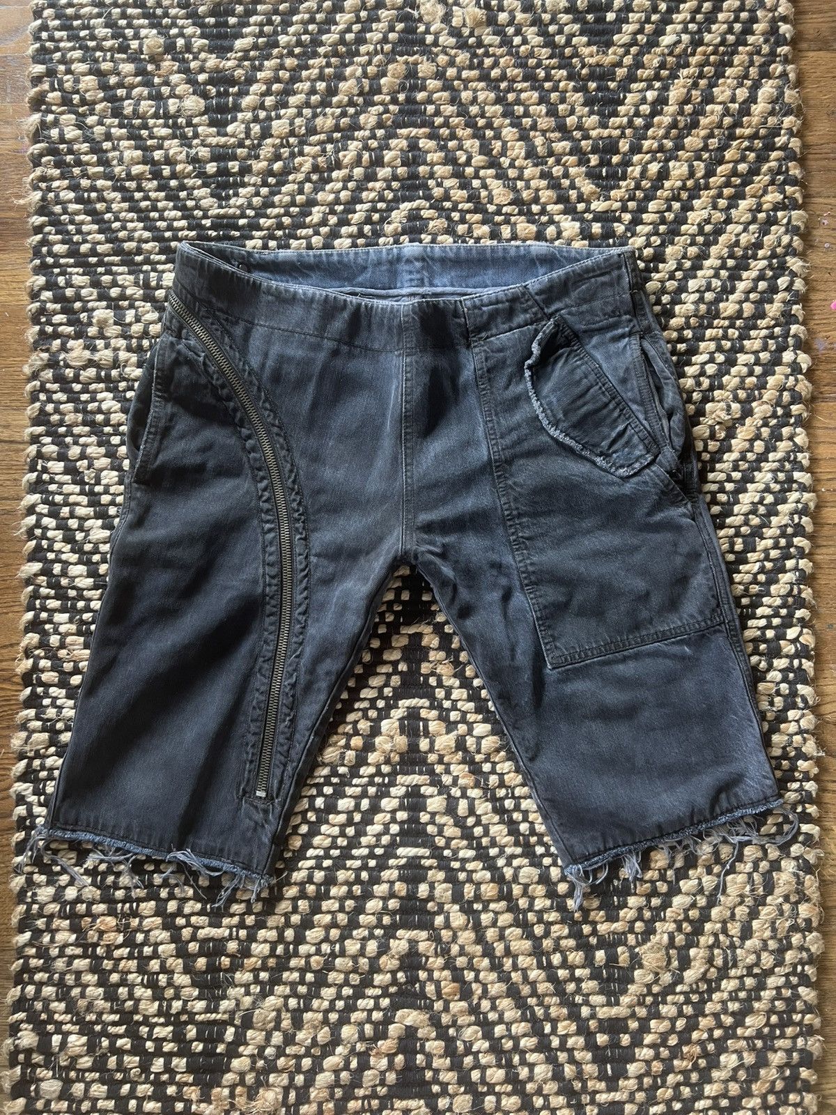 Rick Owens Rick Owens DRKSHDW AW06 Blue Double Layer Aircut Shorts Size US 31 - 2 Thumbnail
