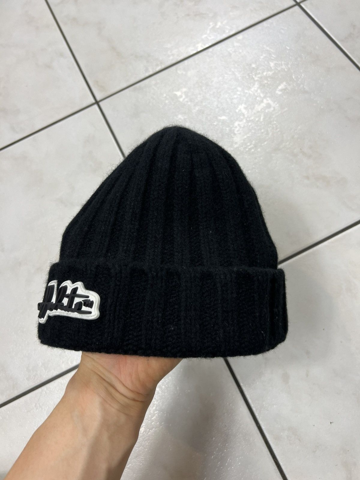 Off-White Off-white ribbed wool classic logo beanie Virgil Abloh hat Size ONE SIZE - 3 Thumbnail