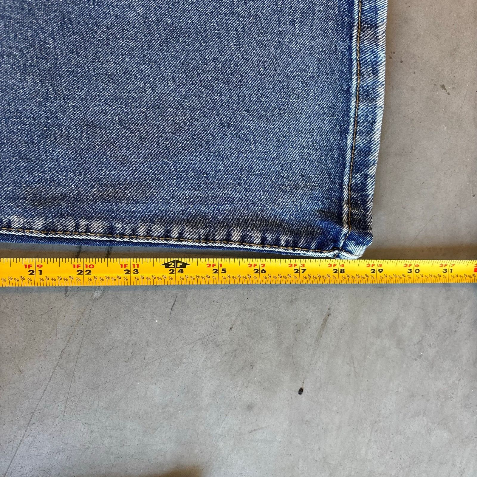 Vintage y2k faded washed bootcut flared denim jeans Size US 32 / EU 48 - 4 Thumbnail