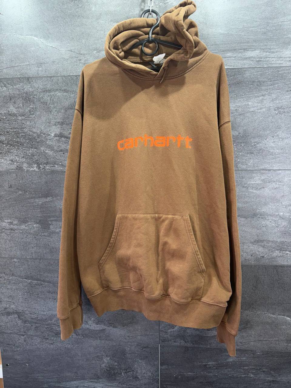 CARHARTT HOODED VINTAGE SWEATSHIRT BROWN Mens