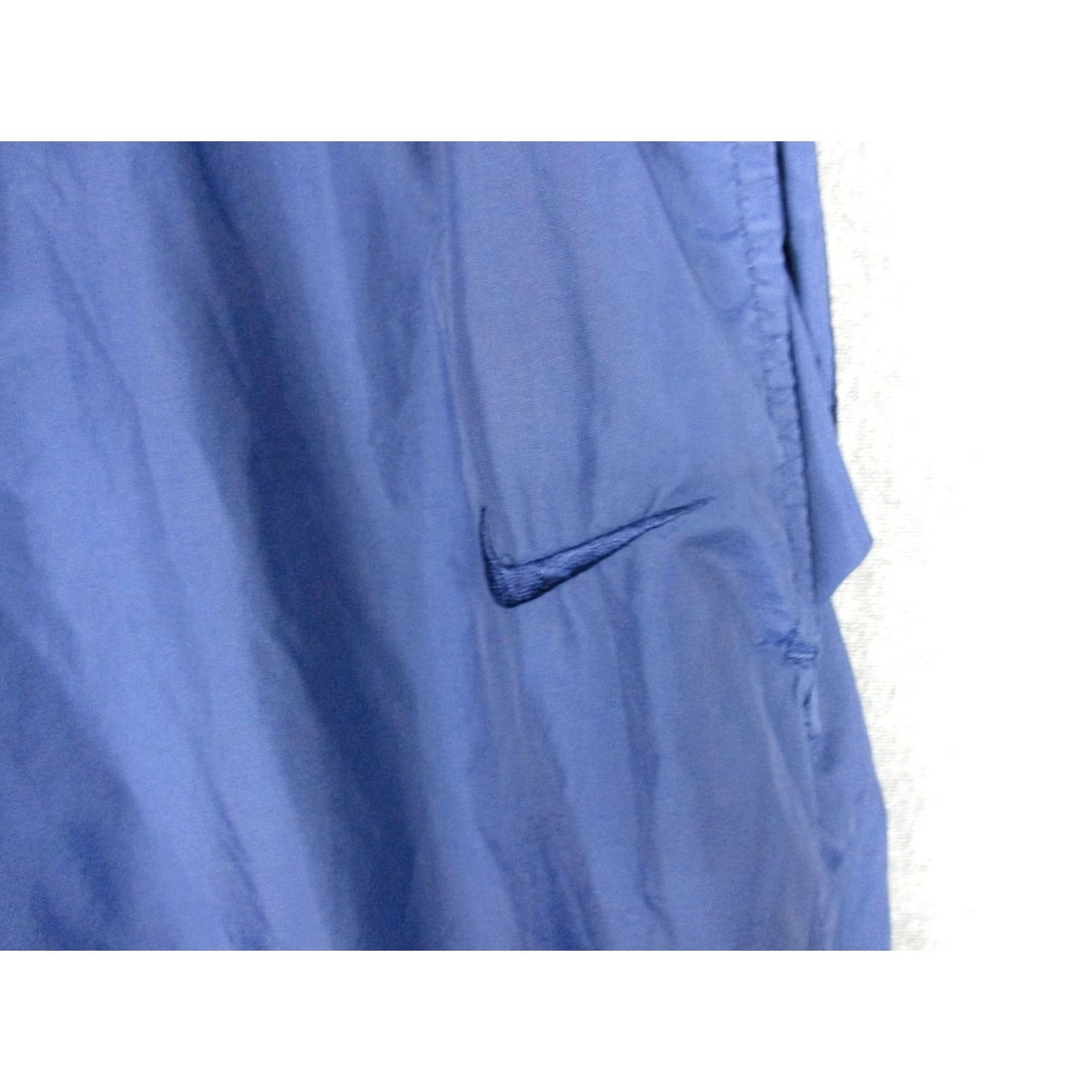 Nike Vtg Nike Track Pants Men XL Blue Nylon Lined Warm Up Swoosh Zip Hem Elastic 90s Size US 36 / EU 52 - 3 Thumbnail